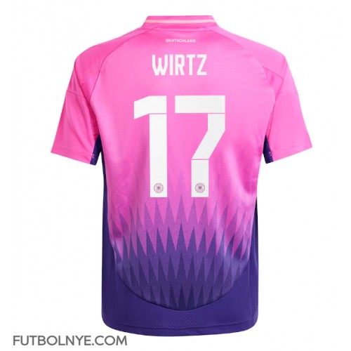 Camiseta Alemania Florian Wirtz #17 Visitante Equipación Eurocopa 2024 manga corta